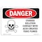 Signmission Safety Sign, OSHA Danger, 5" Height, 7" Width, Cyanide Solution, Landscape OS-DS-D-57-L-1113 - alternate 1